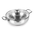 StainlessSteelSandwichBottomKadhaiwithGlasslid20_2