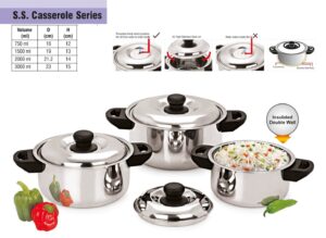 Sizzle SS Insulated Casserole 3000Ml