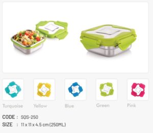 Steel Lock SQS250 Container 250 Ml Steel Lid