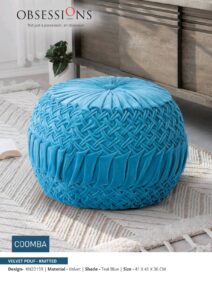 OB Pouf Velvet Coomba Small