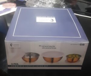 Solo Copper Bowl 3 Pcs Set