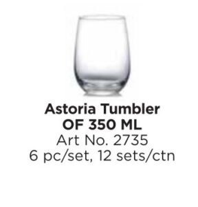 Roxx 2735 Astoria Tumbler Of 350 Ml