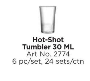 Roxx 2774 Hot-Shot Tumbler 30 Ml