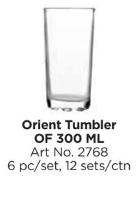 Roxx 2768 Orient Tumbler Hb 300 Ml
