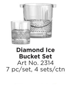 Roxx 2314 Diamond Ice Bucket Set