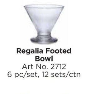 Roxx 2712 Regalia Footed Bowl