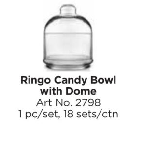 Roxx 2802 Ringo Candy Bowl With Dome