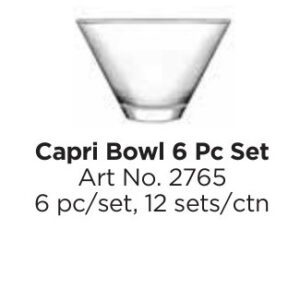Roxx 2765 Capri Bowl 6Pc Set