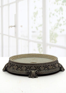 OB Soap Dish Alvina 2813 Sandstone With Silver