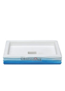 OB Soap Dish Alvina 820117 Blue White