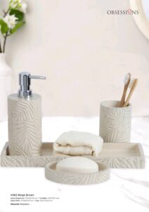 OB Bath Set Vibe 4062 Beige Brown