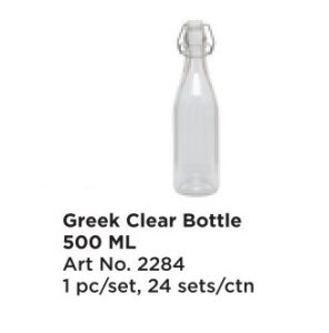 Roxx 2284 Greek Clear Bottle 500 ML