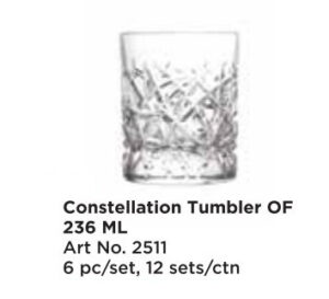 Roxx 2511 Constellation Tumbler 236 Ml