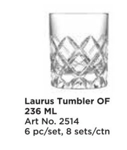 Roxx 2514 Laurus Tumbler 236 Ml