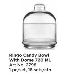 Roxx 2798 Ringo Candy Bowl With Dome