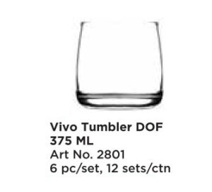 Roxx 2801 Vivo Tumbler DOF 375 Ml