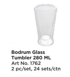 Roxx 1762 Bodrum Glass Tumbler 280 Ml