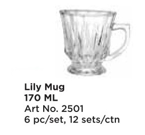 Roxx 2501 Lily Mug 170 Ml