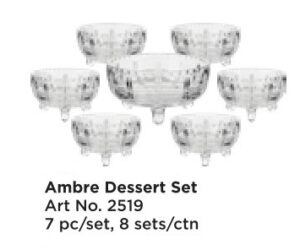 Roxx 2519 Ambre Dessert Set