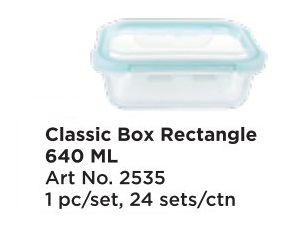 Roxx 2535 Classic Box Rect 640 Ml