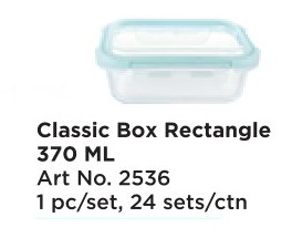 Roxx 2536 Classic Box Rect 370 Ml
