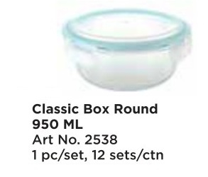 Roxx 2538 Classic Box Round 950 Ml