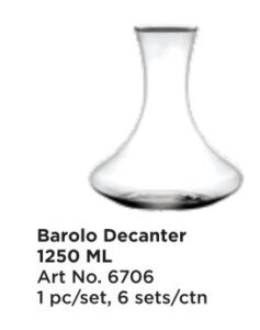 Roxx 6706 Barolo Decanter 1250 Ml