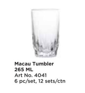 Roxx 4041 Macau Tumbler 265 ml