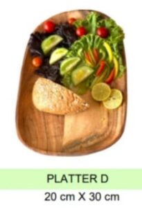 JVS Wooden Platter D ( J498)