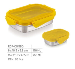 Steel Lock Smart RCP Combo Steel Lid Container