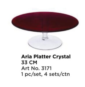 Roxx 3171 Aria Platter Crystal 33 Cm
