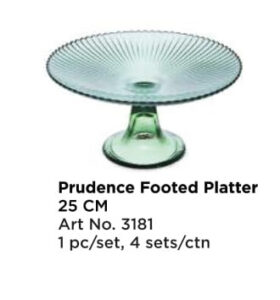 Roxx 3181 Prudence Footed Platter 25 Cm
