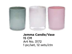 Roxx 3172 Jemma Candle / Vase 15 Cm