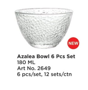 Roxx 2649 Azalea Bowl 6 Pcs Set 180 Ml