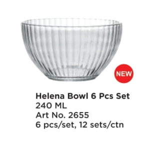 Roxx 2655 Helena Bowl 6 Pcs Set 240 Ml