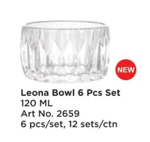 Roxx 2659 Leona Bowl 6 Pcs Set 120 Ml