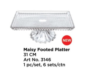 Roxx 3146 Maisy Footed Platter 31 Cm