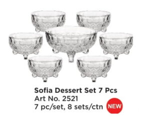 Roxx 2521 Sofia Dessert 7 Pcs Set
