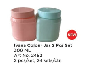Roxx 2482 Ivana Colour Jar 2 Pcs Set 300 Ml