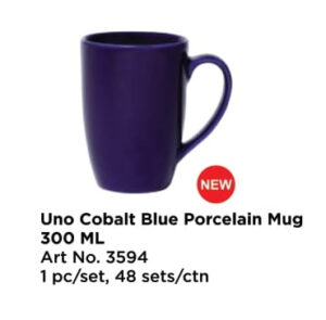 Roxx 3594 Uno Cobait Blue Porcelain Mug 300 Ml