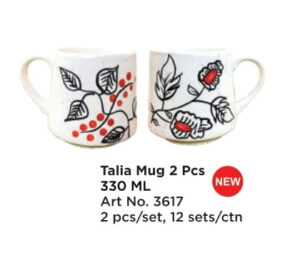 Roxx 3617 Talia Mug 2 Pcs 330 Ml