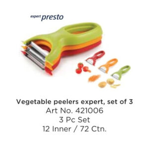 Tescoma 421006 Vegetable Peelers Expert Set Of 3