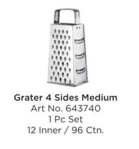 Tescoma 643740 Grater 4 Sides Medium 1 Pc Set
