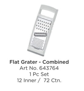 Tescoma 543764 Flat Grater - Combined 1 Pc Set