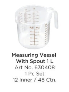 Tescoma 630408 Measuring Vessel W Spout 1 Ltr 1 Pc Set