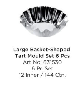 Tescoma 631530 Large Basket-Shapped Tart Mould 6 Pc Set