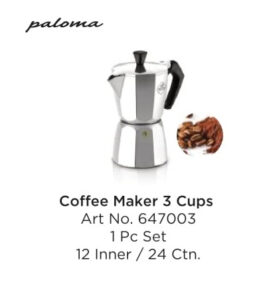 Tescoma 647003 Coffee Maker 3 Cups 1 Pc Set