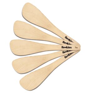 Hawkins Set of 5 Cooking Cedar Wood Spatulas, Ladles, Turners, Flippers, Scrappers, Servers for Nonstick Cookware (SPTL5)