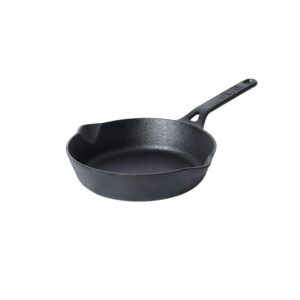 Meyer Pre-Seasoned Cast Iron Frypan |Skillet | Iron Pan | Induction | Iron Fry Pan | 20cm, Black