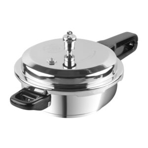 Vinod Sandwich Bottom Stainless Steel Pressure Cooker Combo Set of 2 with common Lid | 4.5 Litre and 7 Litre | Induction and Gas Base | ISI and CE Certified | 2 Year Warranty